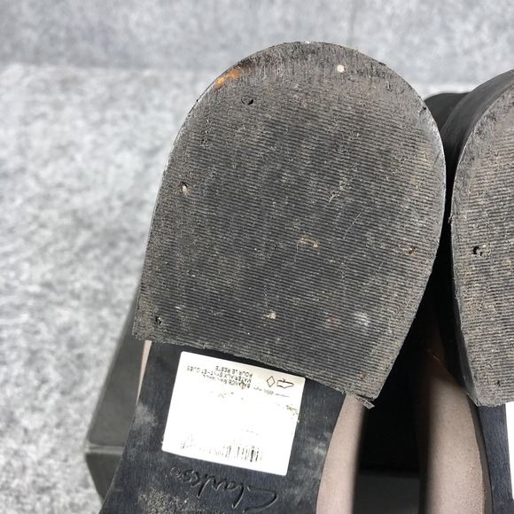 Clarks Boots Womens Size 8 Gray Ankle Leather Chelsea Elastic EU 39‎ 26110786 - Picture 15 of 15